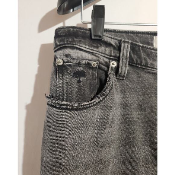 Abercrombie & Fitch Ankle Straight Ultra High Rise Jeans Womens Size 28 6S Gray - Picture 8 of 12